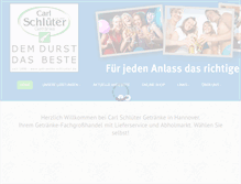 Tablet Screenshot of getraenke-schlueter.de